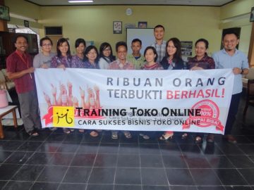 Peserta in house training toko online